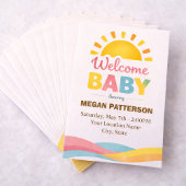 Bright Sun Baby Welcome Style Kaart