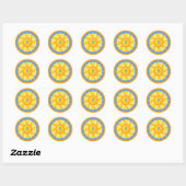 Bright Sun Stickers met Monogram (Vel)