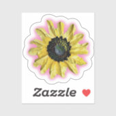 Bright Sunflower Art Sticker (Vel)