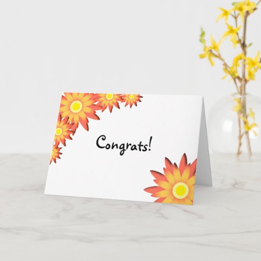 Bright Sunflower Gefeliciteerd Kaart (Gele Bloem)