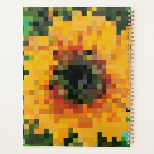 Bright sunflower planner (Achterkant)