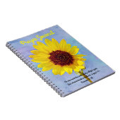 Bright Sunflower Prayer Scriptjournaal Notitieboek (Rechterzijde)