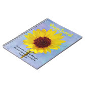 Bright Sunflower Prayer Scriptjournaal Notitieboek (Linkerzijde)
