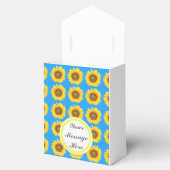Bright Sunflowers Custom text Bedankdoosjes (Geopend)
