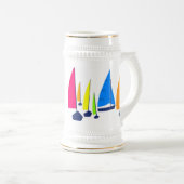 Bright Sunny Sailships - Stein Bierpul (Voorkant rechts)