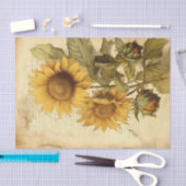 Bright Sunny Sunflowers op  script Tissuepapier (Craft)