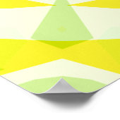 Bright Sunny Yellow Green Shine Star Motivatie Poster (Hoek)
