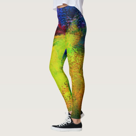 Bright Sunrise Abstract schilderij - Leggings (Links)