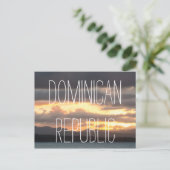 Bright Sunset | Dominicaanse Republiek Briefkaart (Staand voorkant)