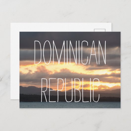 Bright Sunset | Dominicaanse Republiek Briefkaart (Voorkant / Achterkant)