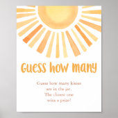 Bright sunshine Raad hoeveel baby shower spel Poster (Voorkant)