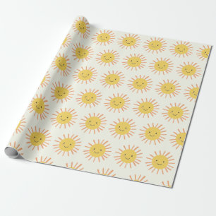 Bright Sunshiny Day Foto Verjaardag Cadeaupapier