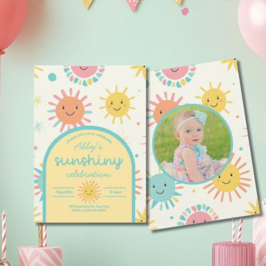 Bright Sunshiny Day Foto Verjaardag Kaart