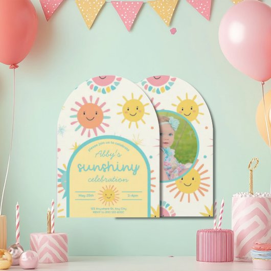 Bright Sunshiny Day Foto Verjaardag Kaart