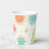 Bright Sunshiny Day Foto Verjaardag Papieren Bekers (Rechts)