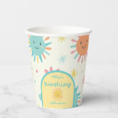 Bright Sunshiny Day Foto Verjaardag Papieren Bekers (Voorkant)