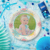 Bright Sunshiny Day Foto Verjaardag Papieren Bordje (Feest)