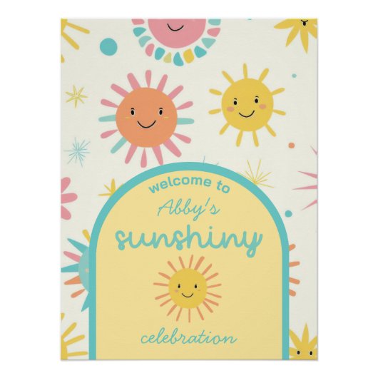 Bright Sunshiny Day Foto Verjaardag Perfect Poster (Voorkant)