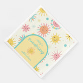 Bright Sunshiny Day Foto Verjaardag Servet (Hoek)