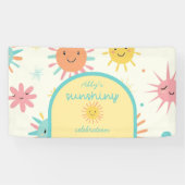 Bright Sunshiny Day Foto Verjaardag Spandoek (Horizontaal)