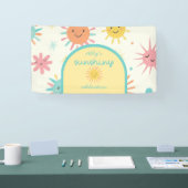 Bright Sunshiny Day Foto Verjaardag Spandoek (Beurs)