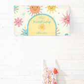 Bright Sunshiny Day Foto Verjaardag Spandoek (Insitu)