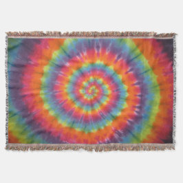 Bright Swirl Tie Dye Deken