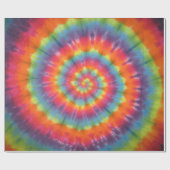 Bright Swirl Tie Dye Wrapping Paper Cadeaupapier (Vlak)