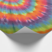 Bright Swirl Tie Dye Wrapping Paper Cadeaupapier (Hoek)