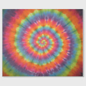 Bright Swirl Tie Dye Wrapping Paper Cadeaupapier (Vlak)