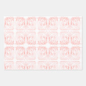 BRIGHT SWIRLY WRAPPING PAPER REDS en MINT (Voorkant)
