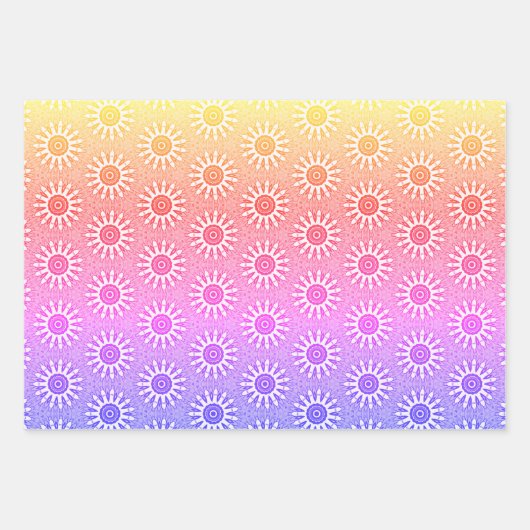 Bright Techno Kleuren Wrapping Paper (Voorkant 2)