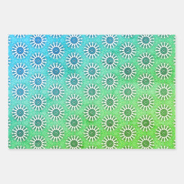 Bright Techno Kleuren Wrapping Paper