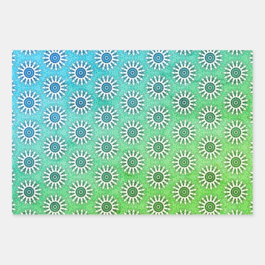 Bright Techno Kleuren Wrapping Paper (Voorkant)