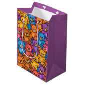 Bright Teddy Bears Gift Bag Medium Cadeauzakje (Voorkant Gekanteld)