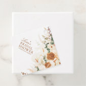 Bright Terracotta Calla Lilies Diamond Bedankjes Labels (In situ)