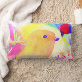 Bright Tie-Dye Birds Kussen (Deken)