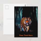 Bright Tiger Dark Forest Briefkaart (Voorkant / Achterkant)