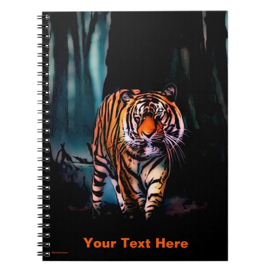 Bright Tiger Dark Forest Notitieboek (Voorkant)