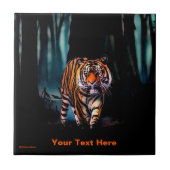 Bright Tiger Dark Forest Tegeltje (Voorkant)