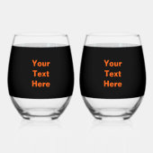 Bright Tiger Dark Forest Wijnglas Zonder Voet (Achterkant)