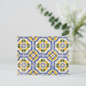 Bright tile pattern, Portugal Briefkaart (Staand voorkant)