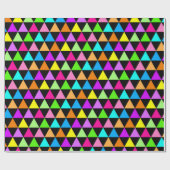 Bright Triangle Groovy Print Gift Wrapping Paper Cadeaupapier (Vlak)