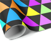 Bright Triangle Groovy Print Gift Wrapping Paper Cadeaupapier (Rol Hoek)