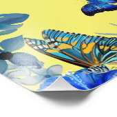 Bright tropical colourful plant butterflies poster (Hoek)