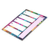 Bright Tropical Weekly Calendar Notitieblok Vertic (Schuin)