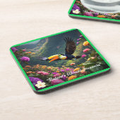 "Bright Tropics" Bier Onderzetter (Linkerzijde)