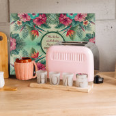 Bright Tropics  Glass Snijplank