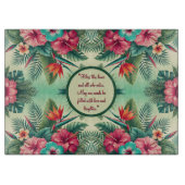 Bright Tropics  Glass Snijplank (Voorkant)