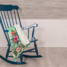 Bright Tropics Sherpa Blanket Deken